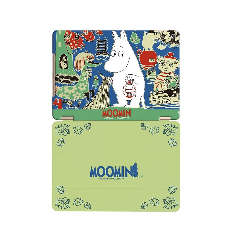 Moomin Genuine Authorized-iPad Protective Case [Expected Journey] - เคสแท็บเล็ต - พลาสติก สีเขียว