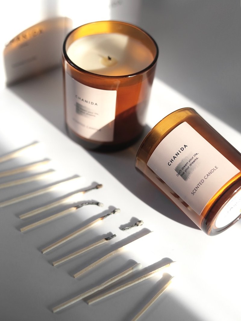 CHANIDA-黑醋栗佛手柑 香氛蠟燭/ Scented Candle 150g - 香氛蠟燭/燭台 - 玻璃 