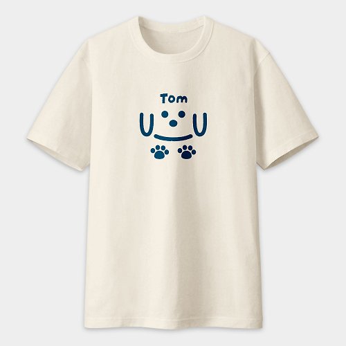 PIXO.STYLE 【客製化寵物名】 狗狗 中性短袖T恤 純綿T PU028