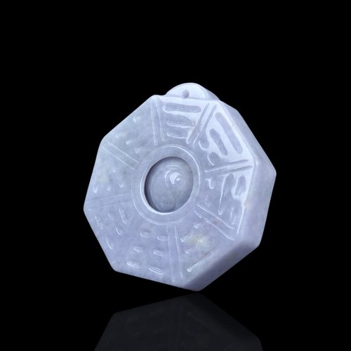 瓔珞珠寶盒 E.L.Jewelry Box 【乾坤太極】紫羅蘭翡翠八卦項鍊 | 天然緬甸玉A貨翡翠 | 送禮