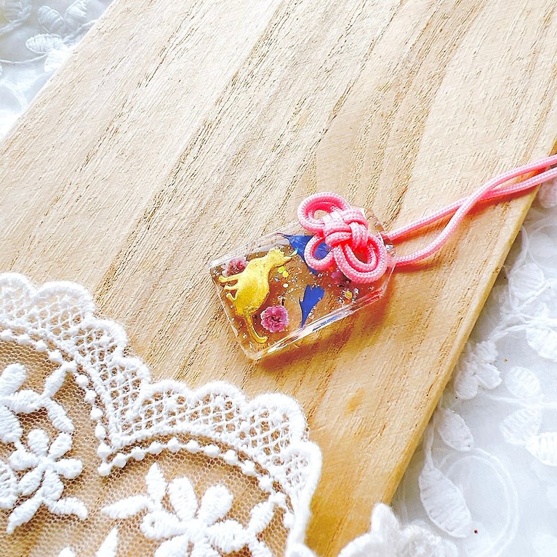 Other Materials Charms Multicolor - Omamori accessories gift idea flowers wish