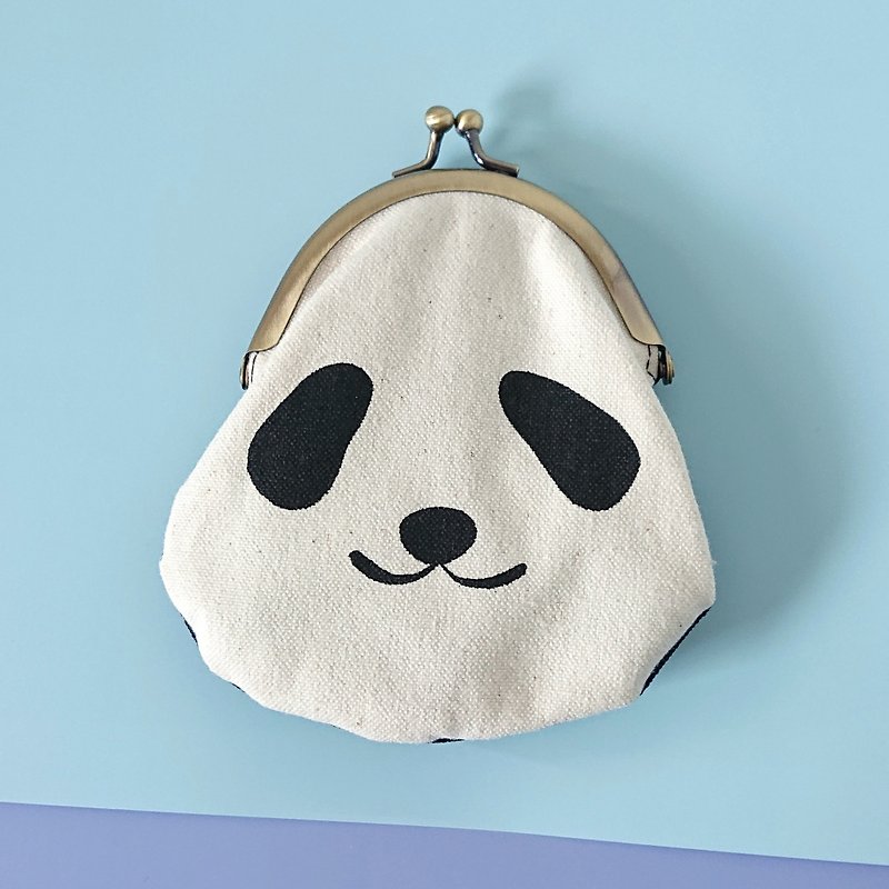 panda purse - กระเป๋าใส่เหรียญ - ผ้าฝ้าย/ผ้าลินิน 