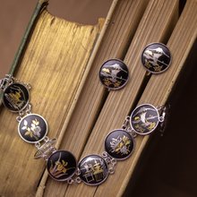 アミタ 象嵌細工 24Kゴールド& シルバー 6パネル レディース