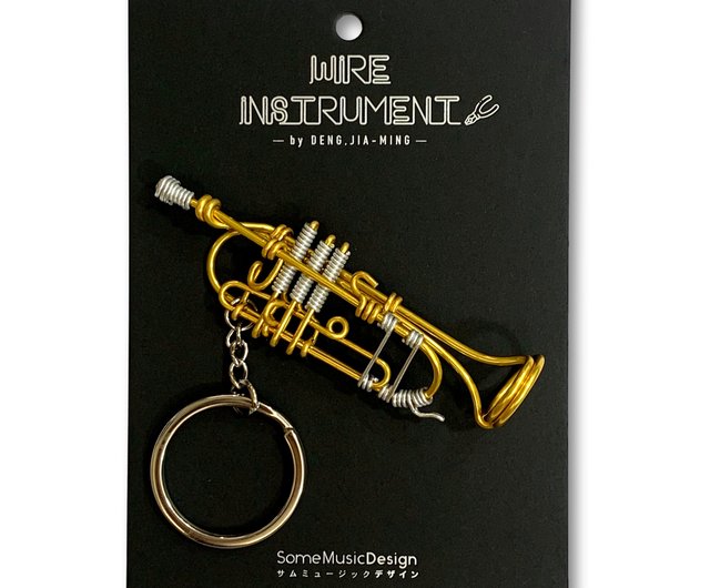 名匠『良舟』象牙調ストラップヘッド　象牙ではありません！ 楽器ワイヤーストラップ】トランペット | 音楽雑貨 | クラシック音楽