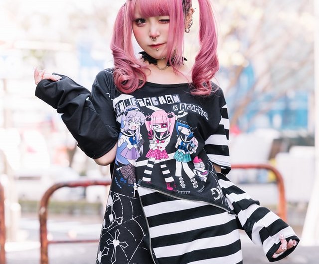 メンヘラチャン 連名 病弱少女 精神病少女 ジッパー レイヤード