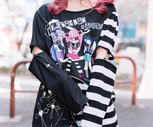 メンヘラチャン 連名 病弱少女 精神病少女 ジッパー レイヤード