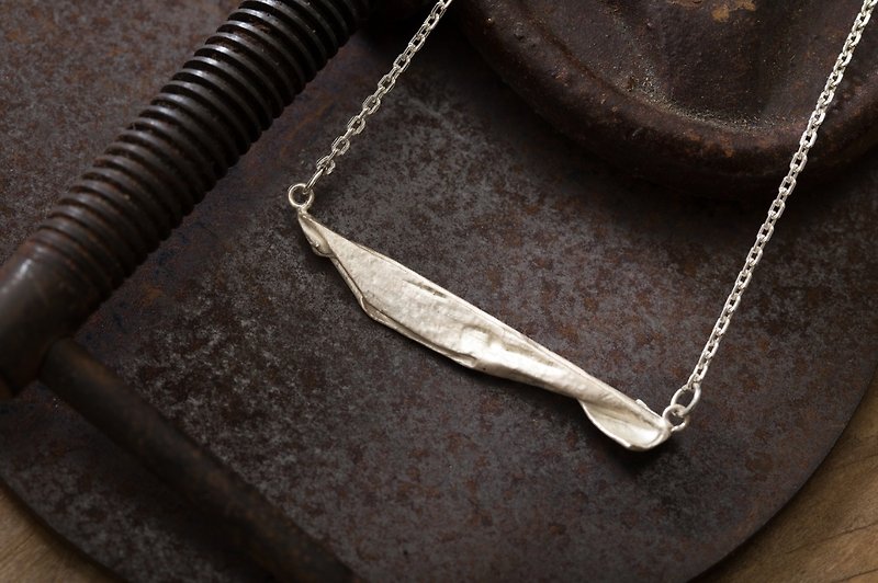 Origamini 小摺學 純銀 魚項鍊 925 Silver Fish Necklace - 項鍊 - 純銀 