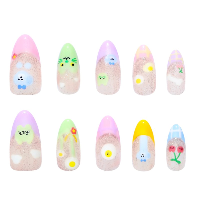 Share Time With You - Nail Polish & Acrylic Nails - Plastic Multicolor