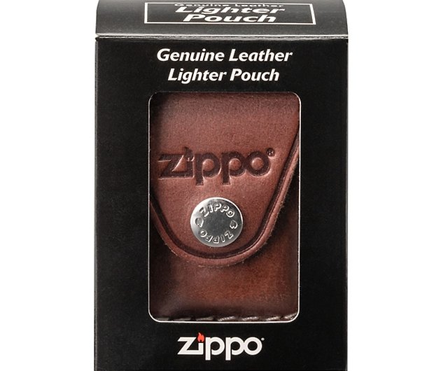 Zippo Brown Leather Sheath Lighter Pouch - Blade HQ