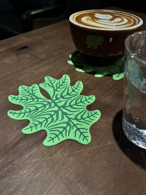 植物勇者 Fern Maker 傑克林觀音蓮杯墊 植物隔熱墊 軟膠模擬材質 葉子 療癒禮物