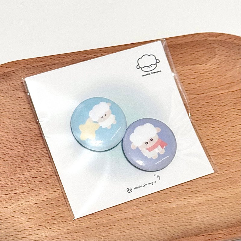 25mm徽章set-星星+圍巾 - 徽章/別針 - 其他金屬 