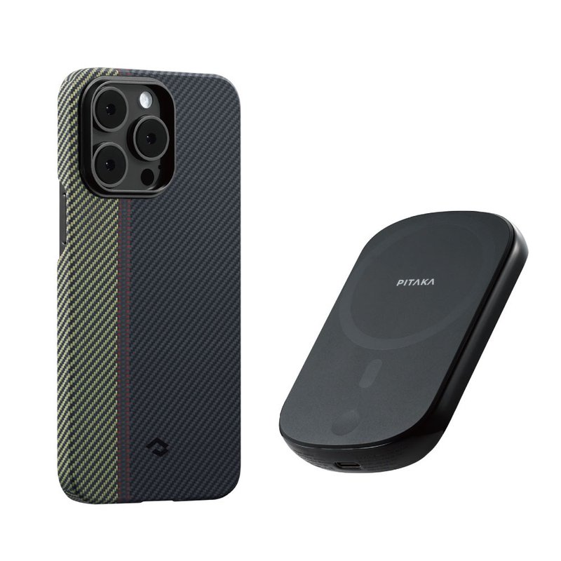 iPhone14 Case3 航太纖維手機殼+磁吸行動電 - 手機配件 - 其他人造纖維 