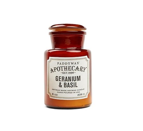 Goodforit Paddywax Apothecary Geranium & Basil羅勒天竺葵復古香氛蠟燭