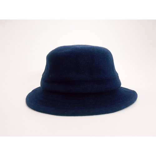 HiGh MaLi 英式圓盤紳士帽-率性藍(硬挺有型)#限量#秋冬#禮物 #保暖#厚羊毛