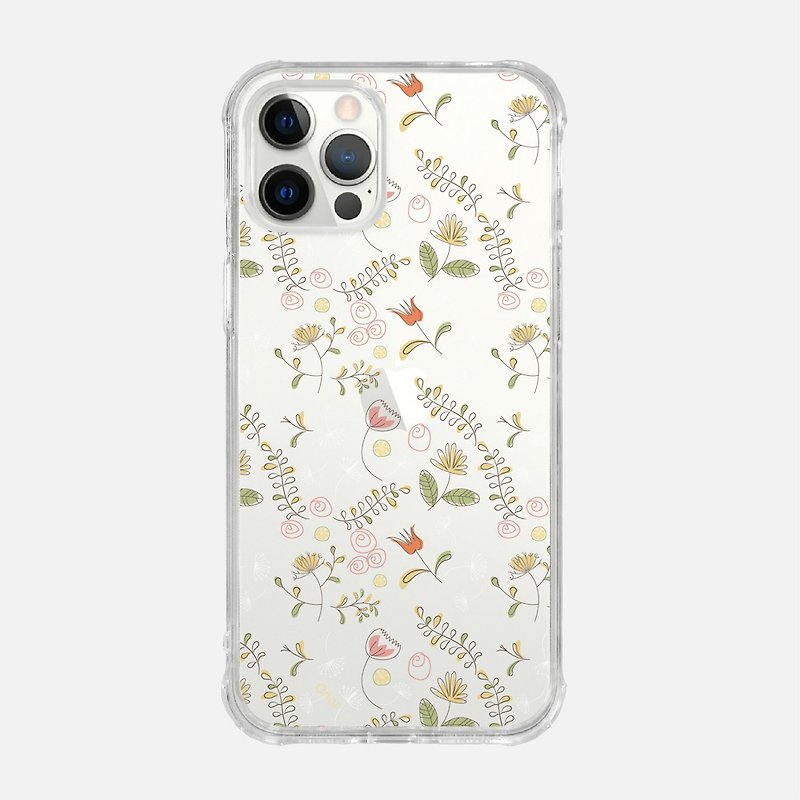 Ice crystal anti-drop soft shell [Cool Lemon] iPhone /Samsung mobile phone case transparent case protective case - เคส/ซองมือถือ - พลาสติก สีใส