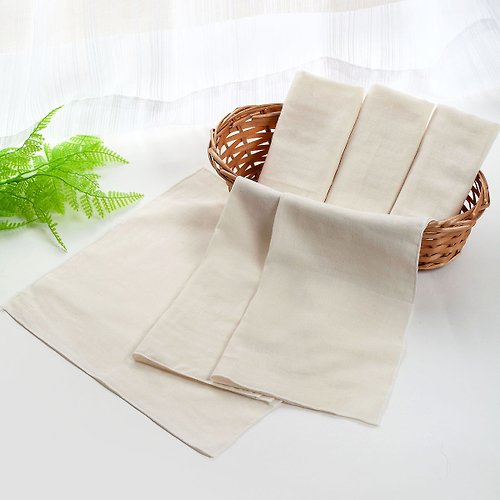 Newstar明日之星 無染天然有機棉(15條入)-100%有機純棉親膚紗布巾l手帕l方巾。MIT