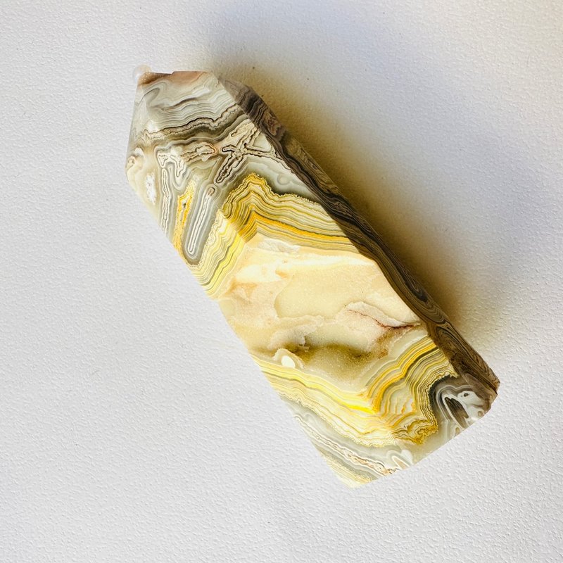 墨西哥瑪瑙柱7 能量石 原石礦標 穩定情緒 靈性覺醒 佛教七寶 - 擺飾/家飾品 - 其他材質 多色