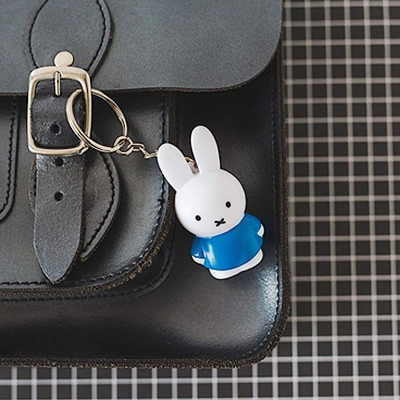 Miffy Classic Figure Key Ring Charm - Blue - Keychains - Other Materials Blue