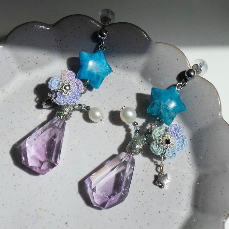 Magic vase earrings and Clip-On - Earrings & Clip-ons - Other Materials Purple