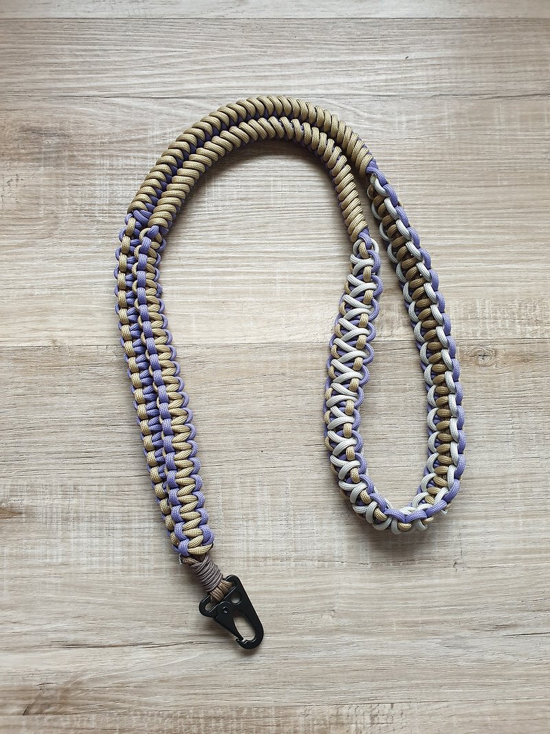 Faith Handmade | Paracord Handwoven Multifunctional Strap Single Buckle Paracord Ornament Gift - Lanyards & Straps - Other Materials 