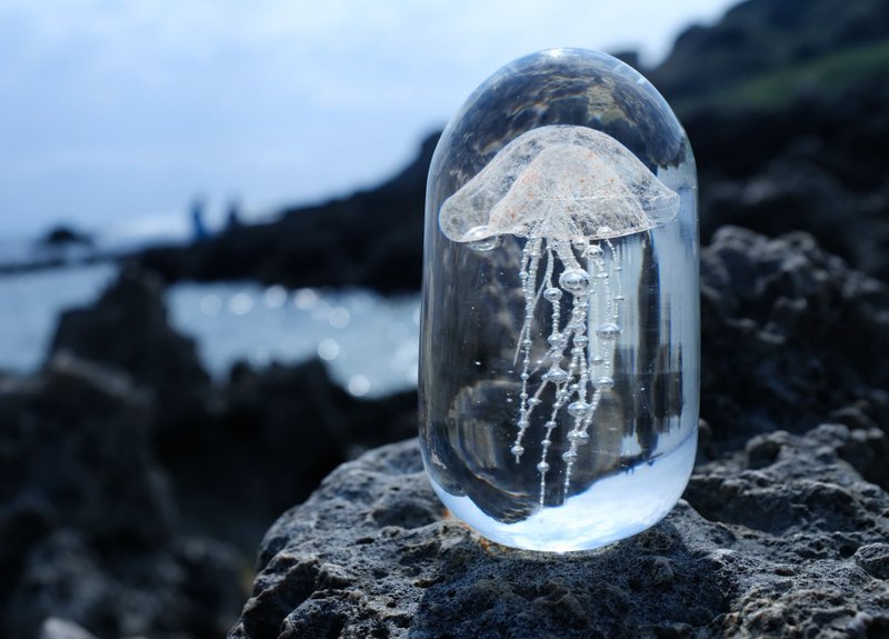 水母 | 玻璃熾造 工坊手作 - 擺飾/家飾品 - 玻璃 多色