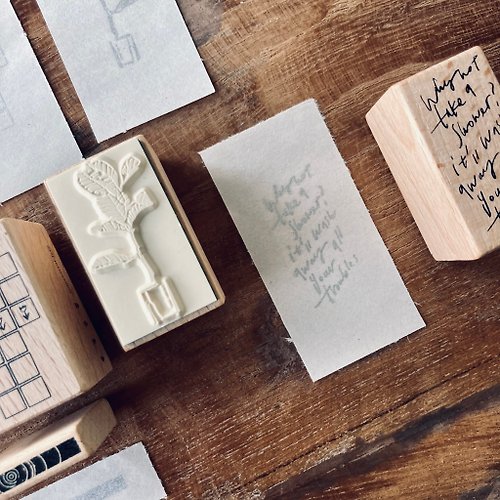 Custom Wood Rubber Stamp –