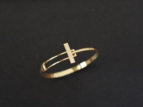 Cpercent 手工飾品 幾何長方形質感層次手環 | 鍍18K金 手作飾品 情人禮物 生日禮物