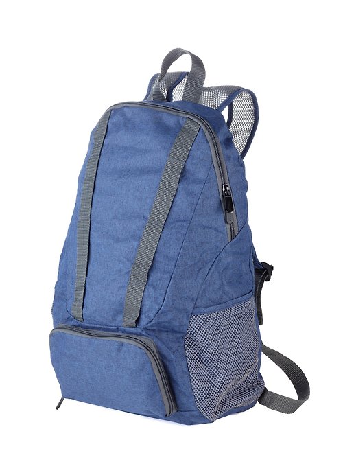 TROIKA 【客製化禮物】158公克超輕量摺疊收納背包(藍色)