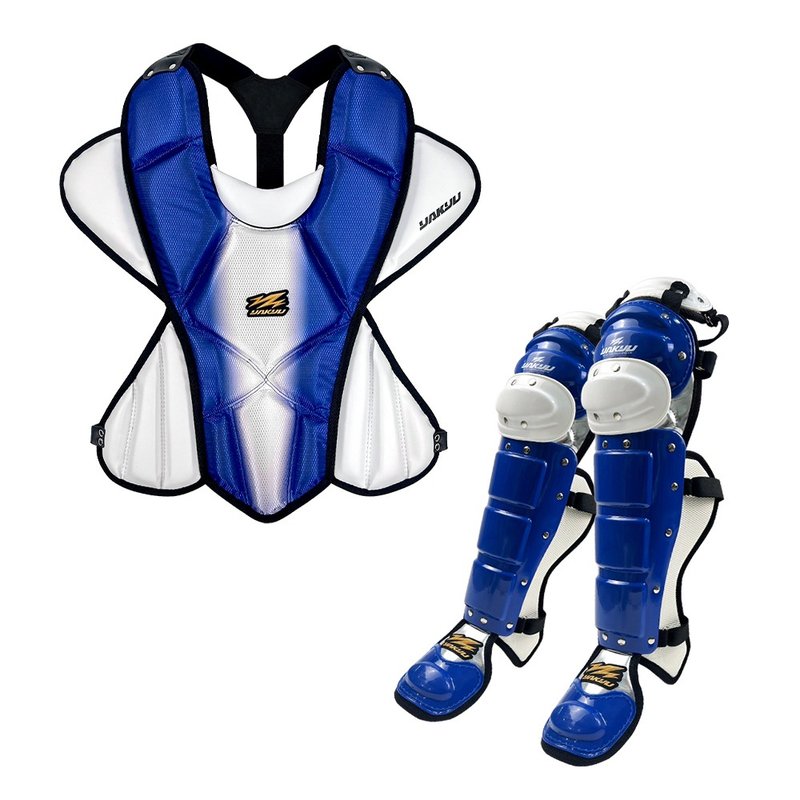 【YAKYU】Catchers Protector and Leg Protector - Blue - Fitness Accessories - Plastic Blue