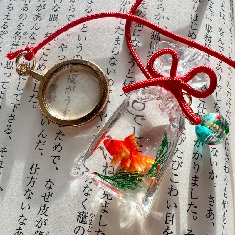 Made to order  Goldfish scooping  Bookmark　Small - Bookmarks - Resin 