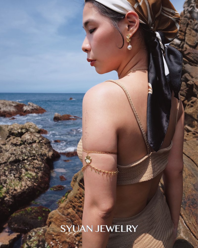 SYUAN JEWELRY | Summer Weave— 18K plated summer intertwined arm chain - Bracelets - Other Metals 