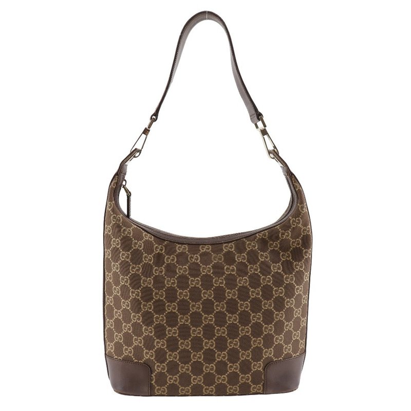 【日本直送】グッチ GUCCI ワンショルダー ショルダーバッグ 001.4204 GGキャンバス 茶 レディース【中古】 - 側背包/斜背包 - 其他人造纖維 黑色