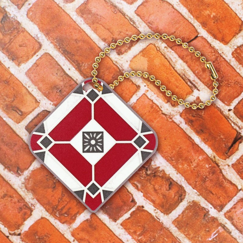 Tile-shaped Easy Card-Awakening from a Dream in Red Mansions - Keychains - Plastic White