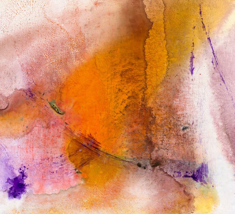 【Limited Edition】Artist Abstract Paintings, Canvas Giclee Prints - Posters - Other Materials Orange