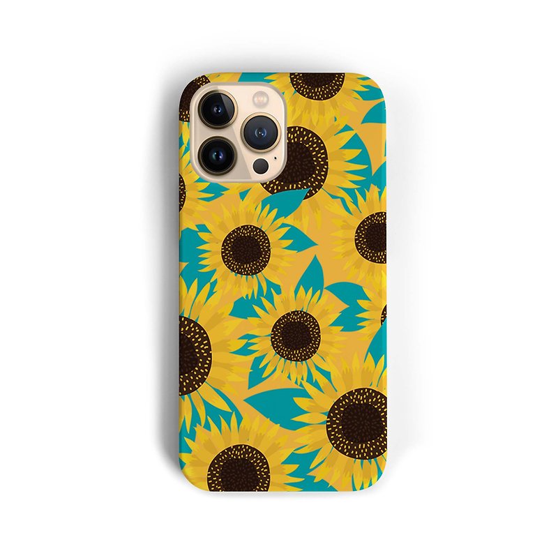 My Sunflower - 黄色い花 iPhone/Samsung Phone Case - スマホケース - プラスチック イエロー
