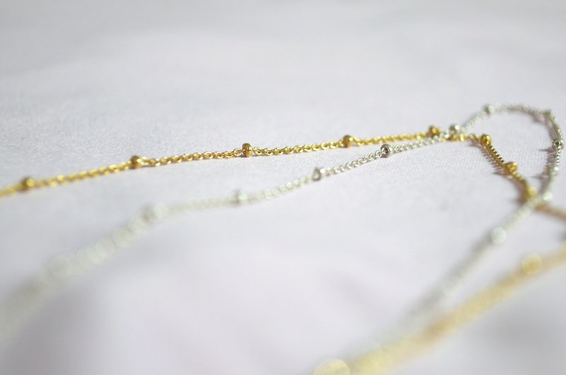 Small Circle Sterling Silver Necklace - สร้อยติดคอ - เงินแท้ สีเงิน