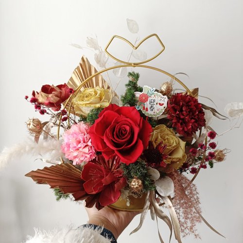 Kinki 手作Studio 精品時尚古典 開店開幕展覽永生花禮 盆花 入厝 開幕居家品味佈置