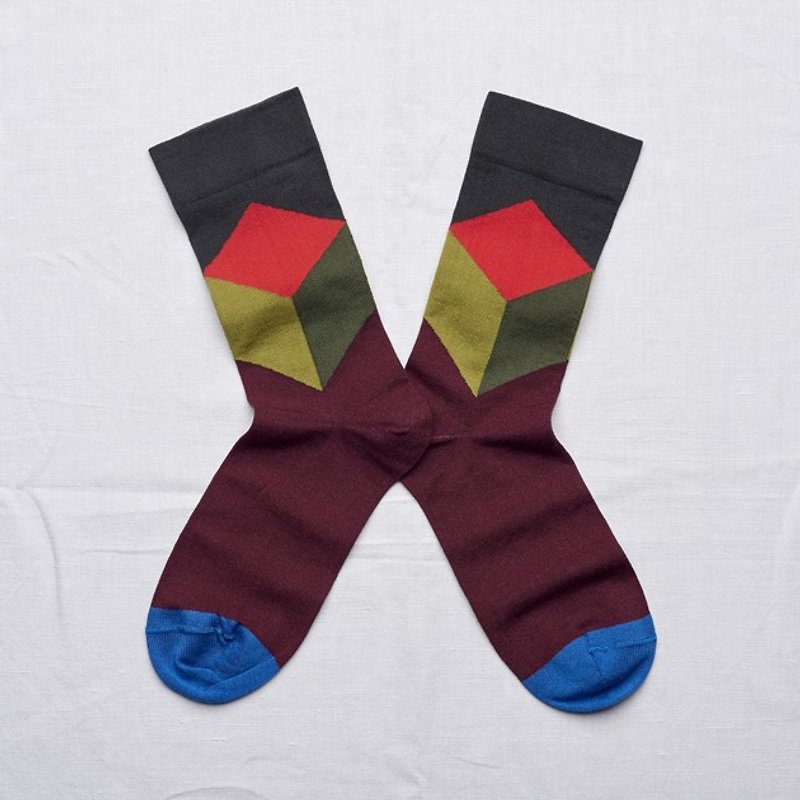 Quasi-block space - Socks - Cotton & Hemp 