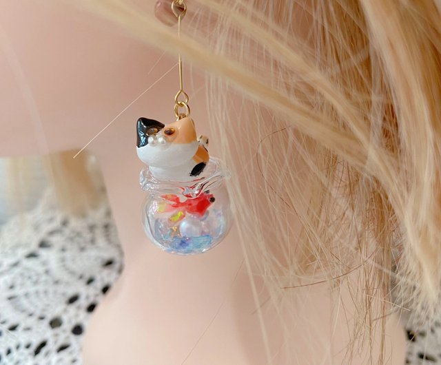 Goldfish bowl clearance earrings