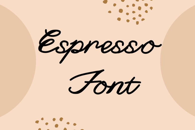 Espresso font - 字體設計 - 其他材質 