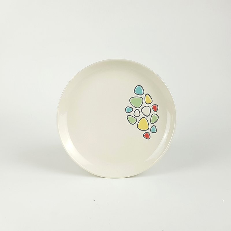 モザイクタイルシリーズ-レトロモザイクプレート - 小皿 - 磁器 多色