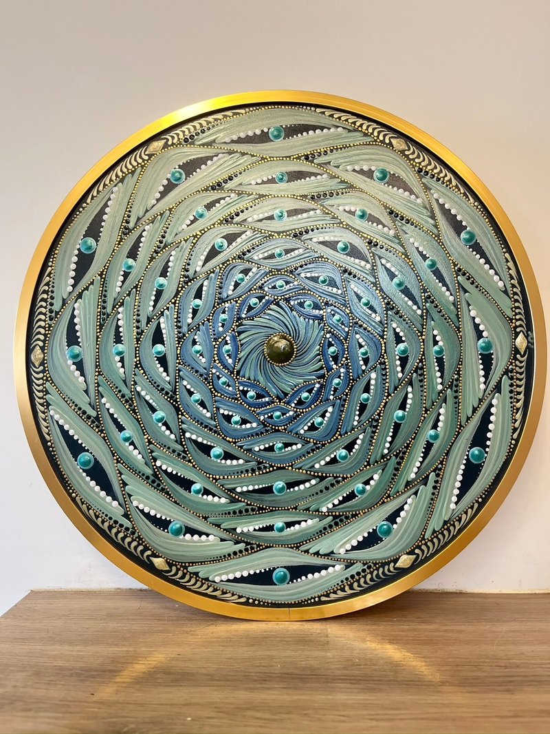 內在的聲音 - 奧修禪卡系列 點點曼陀羅 - 海報/掛畫/掛布 - 木頭 