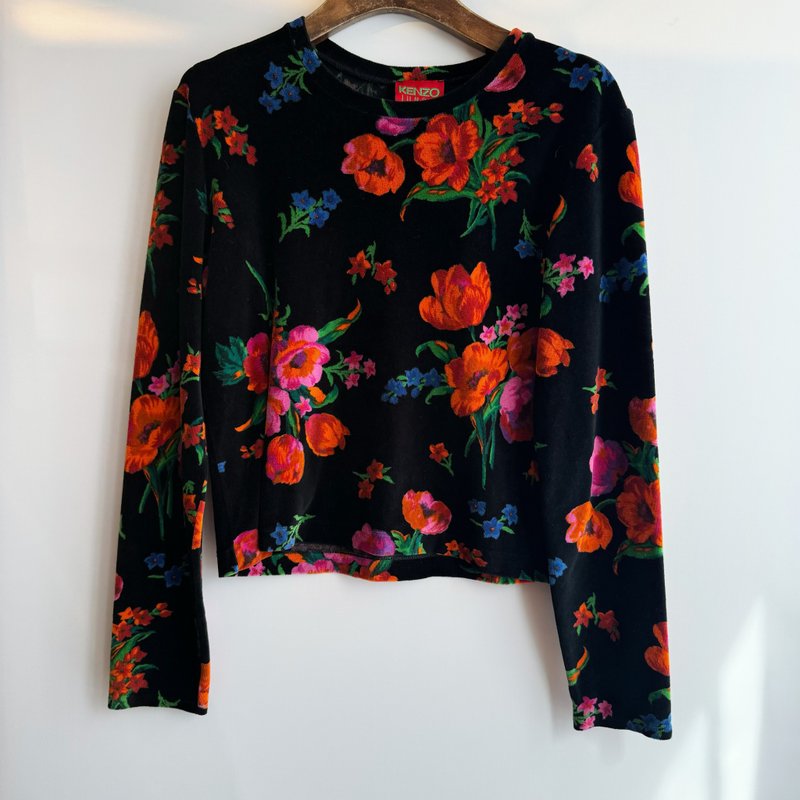 Kenzo floral fleece top - Women's Tops - Other Man-Made Fibers Multicolor