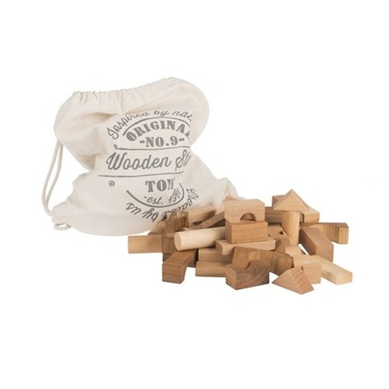 Wooden Story - 原木積木組 - 100pcs - 寶寶/兒童玩具/玩偶 - 木頭 