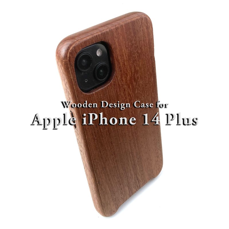 Custom-made wooden case for iPhone 14 Plus [Made-to-order] Achievements and reliable support - เคส/ซองมือถือ - ไม้ 