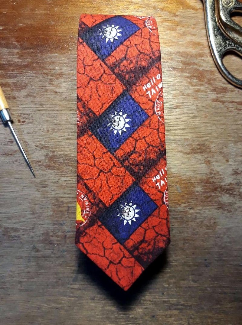 Neckties Taiwan - Ties & Tie Clips - Cotton & Hemp Red