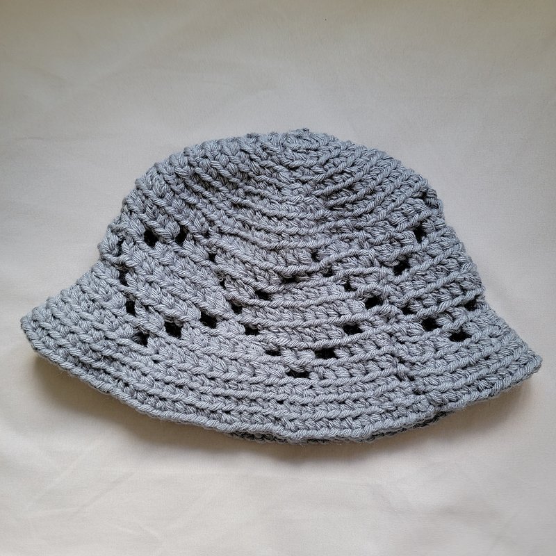 [Hand-woven wool hat | 052 Little Elephant] - หมวก - ขนแกะ สีเทา