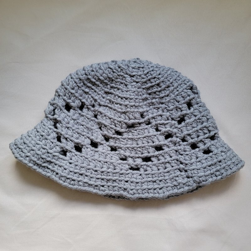 [Hand-woven wool hat | 052 Little Elephant] - หมวก - ขนแกะ สีเทา