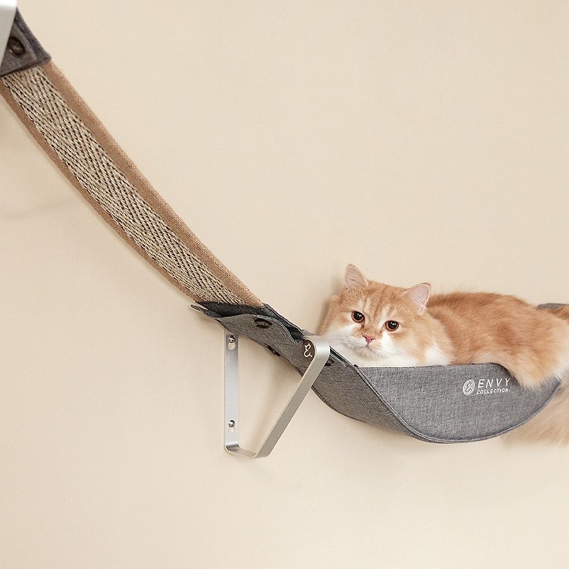 ENVY COLLECTION Cat Walk Jumping Platform - อุปกรณ์แมว - ผ้าฝ้าย/ผ้าลินิน สีนำ้ตาล