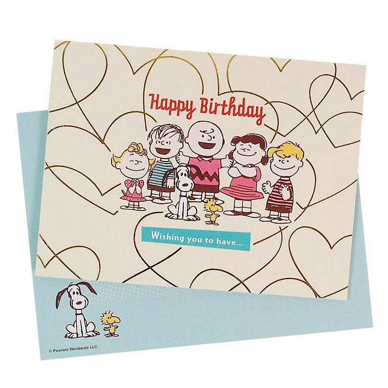 Snoopy friends celebrate together [Hallmark-Peanuts Snoopy-Pop-up Card] - Cards & Postcards - Paper White